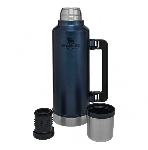 Stanley Classic Bottle Stainless Steel Vacuum Drink Flask 1L Nightfall Blue 