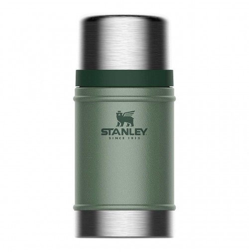 Stanley Classic Vacuum Food Jar 24oz. Hammertone Thermos Camping Cookware  Green