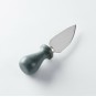 SPARQ CHEESE KNIFE TEARDROP STAINLESS STEEL SOAPSTONE HANDLE