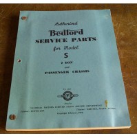 Genuine Bedford Model S 7 TON Service Parts Book (1954)