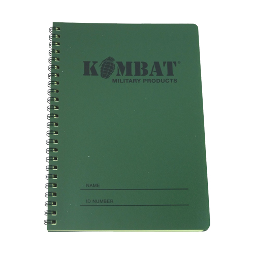 Kombat A6 All weather outdoor army field waterproof Notepad notebook 50 pages 